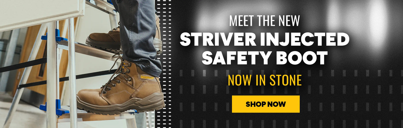 MEET THE NEW STRIVER INJECTED SAFETY BOOT NOW IN STONE. SHOP NOW