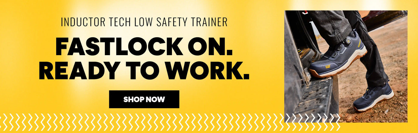 INDUCTOR TECH LOW SAFETY TRAINER. FASTLOCK ON. READY TO WORK. SHOP NOW