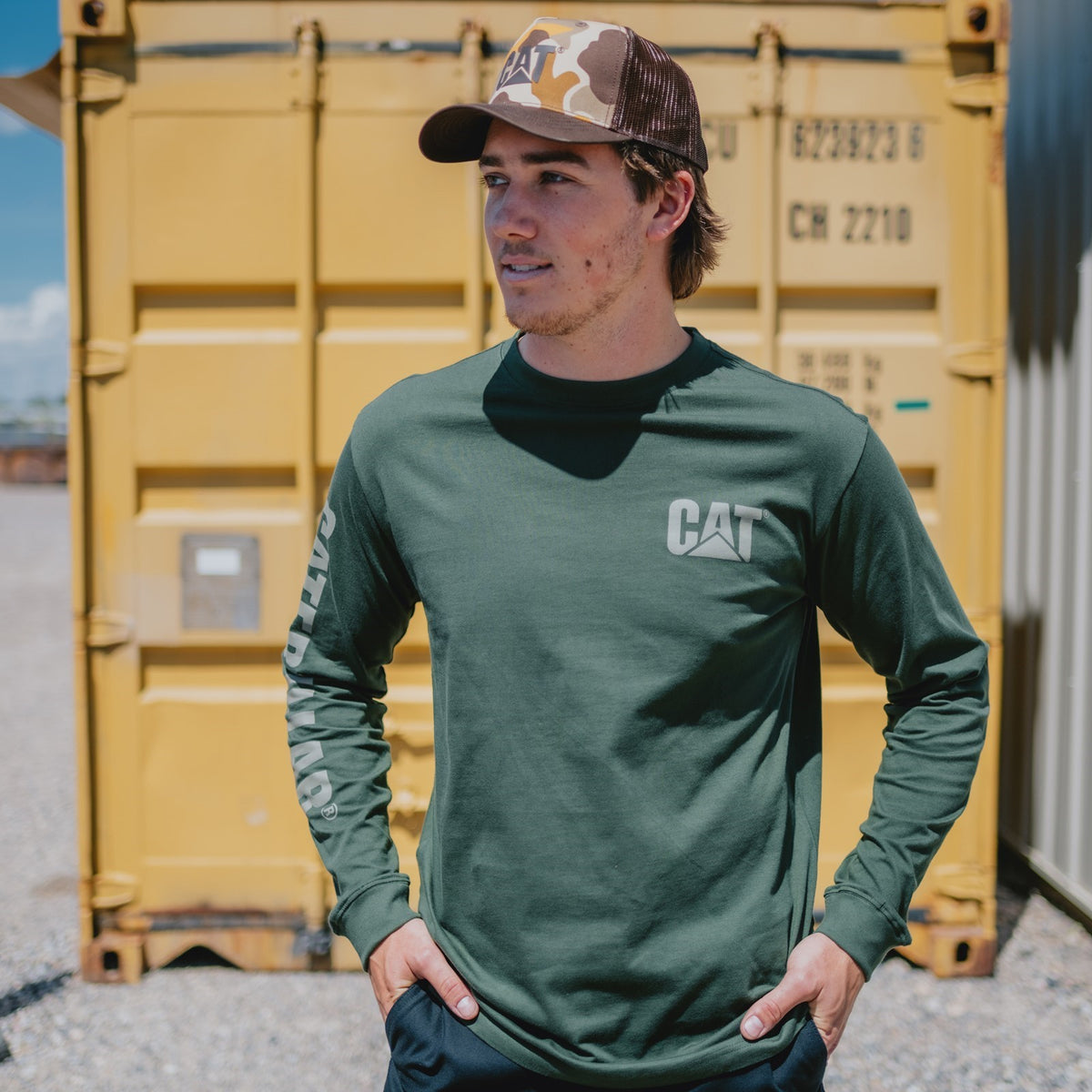Trademark Banner Long Sleeve T-Shirt Forest Green
