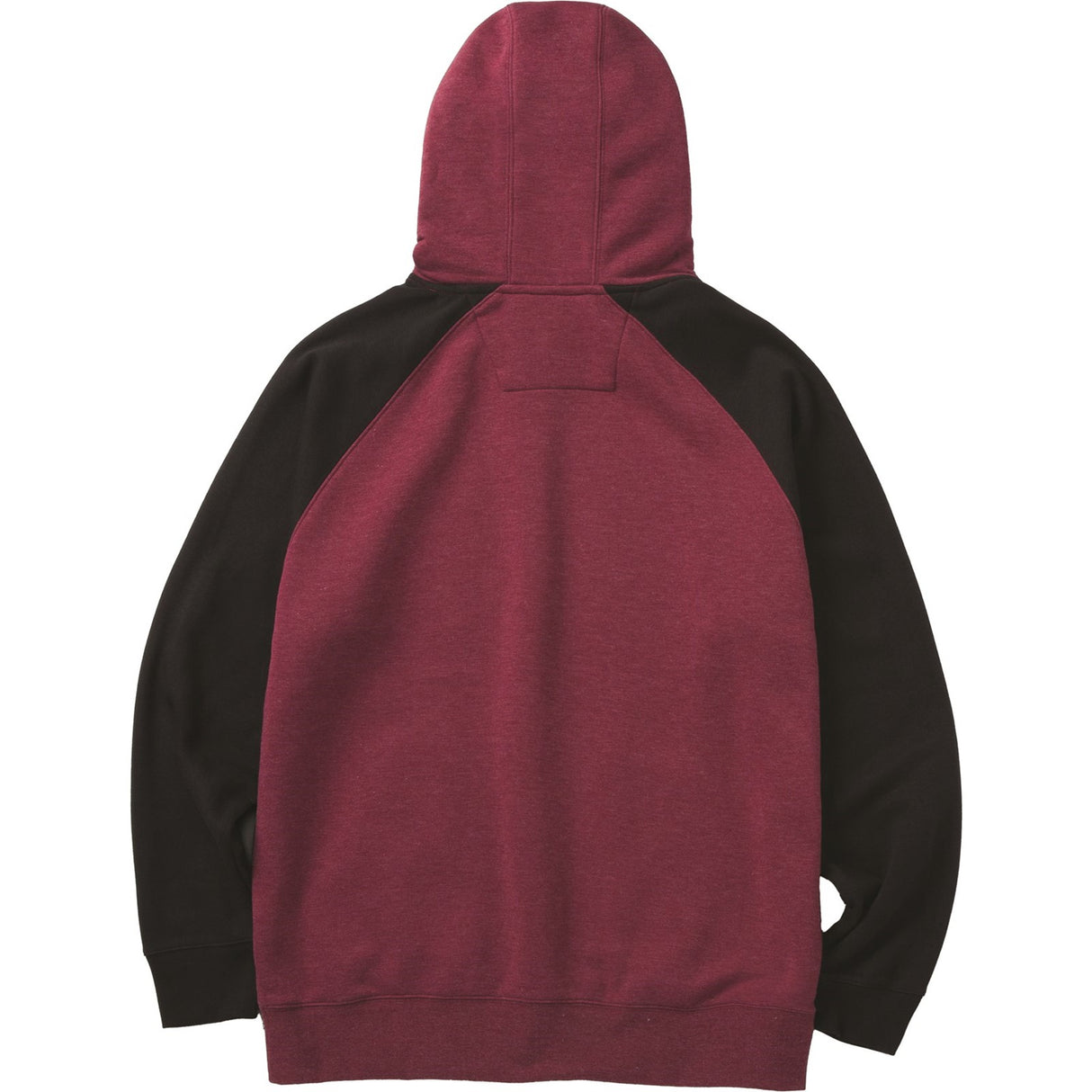 Raglan Hooded Sweatshirt Carmenere Heather/Black