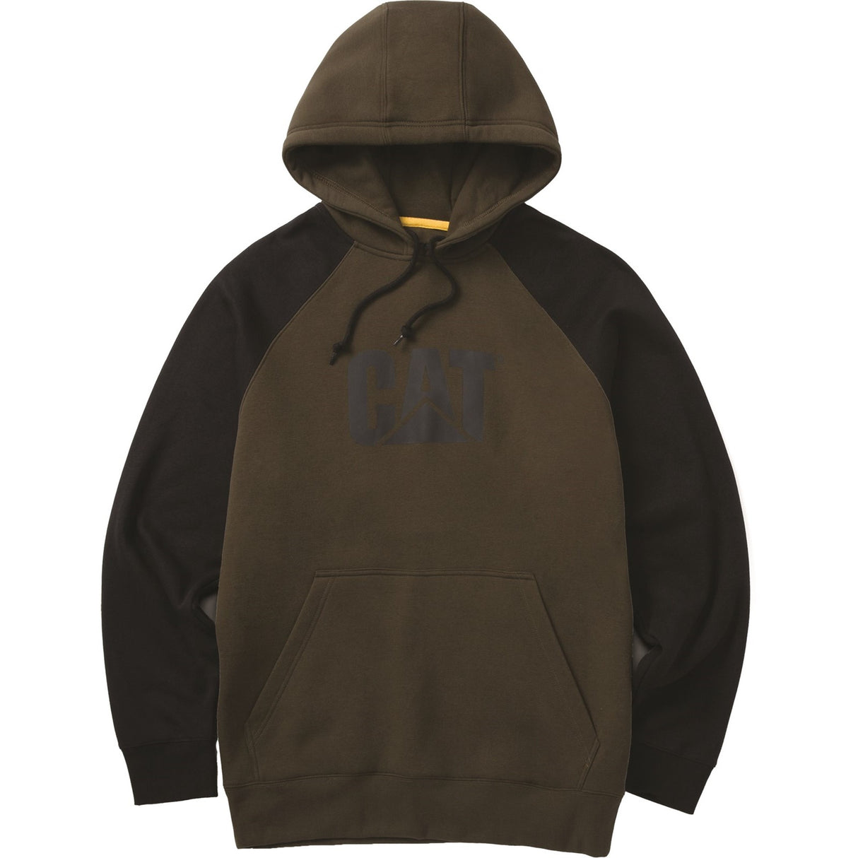 Raglan Hooded Sweatshirt Army Moss/Black