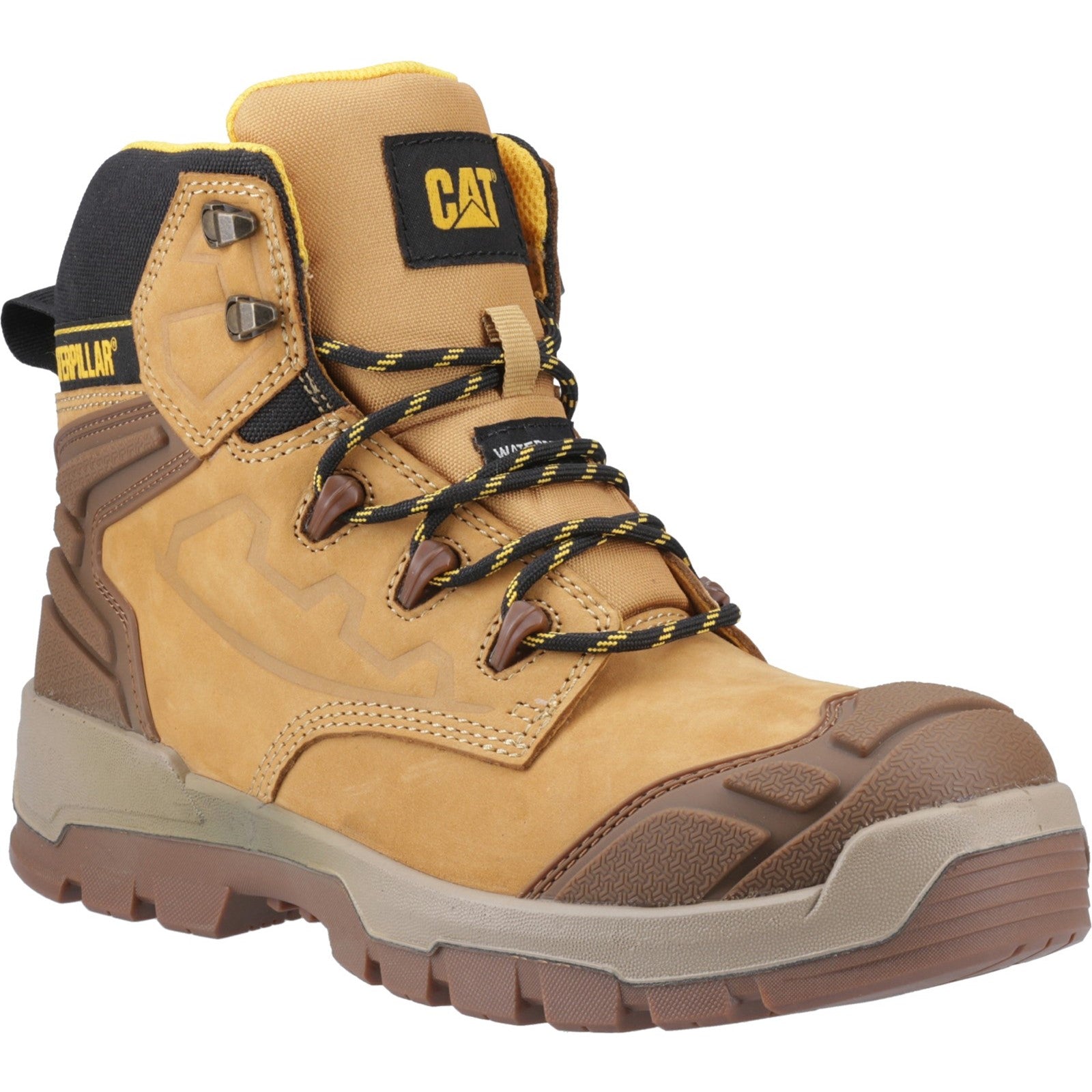 Mens Caterpillar Black/Honey/Yellow STRIVER XL 6
