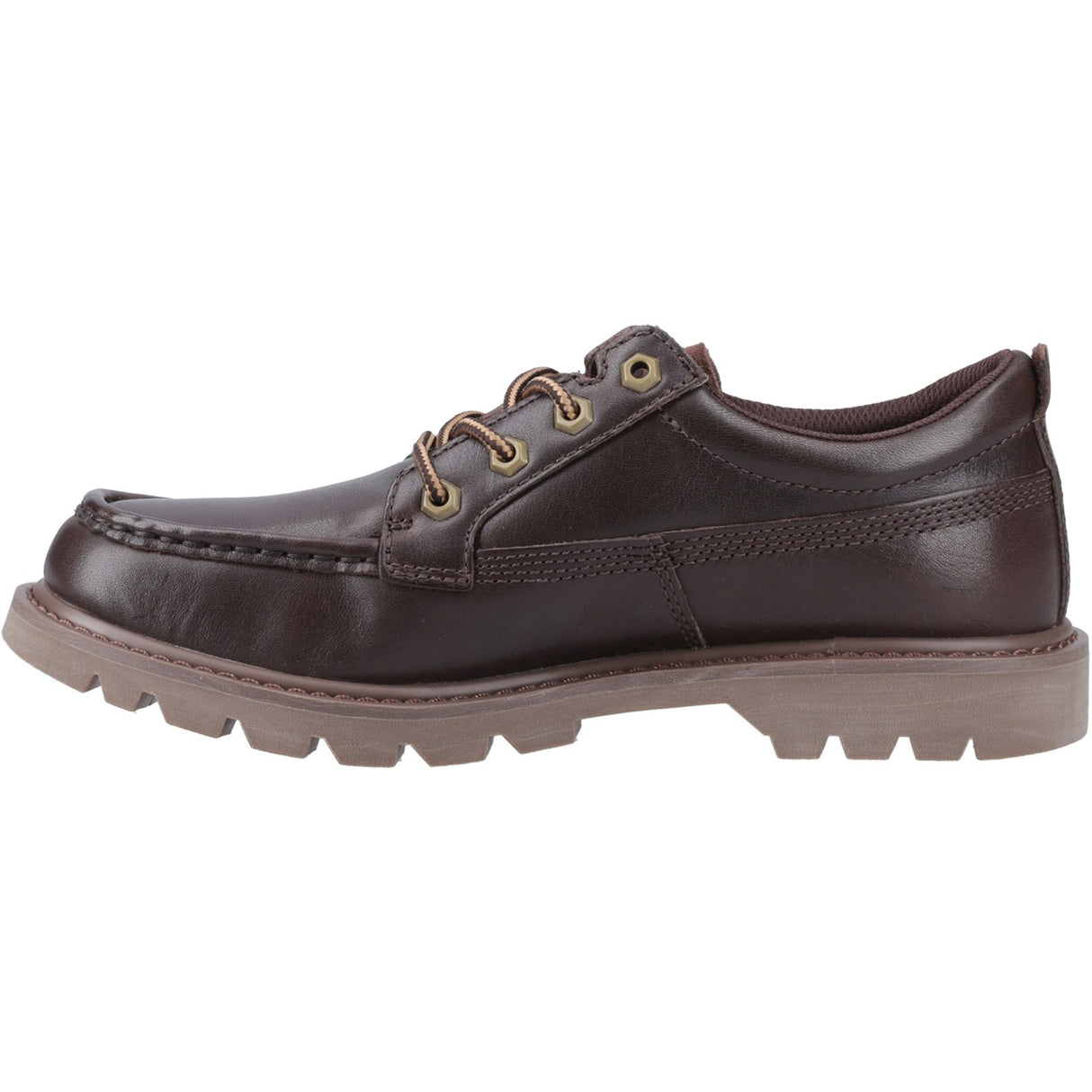 Colorado Moc Toe Low Shoes Dark Brown