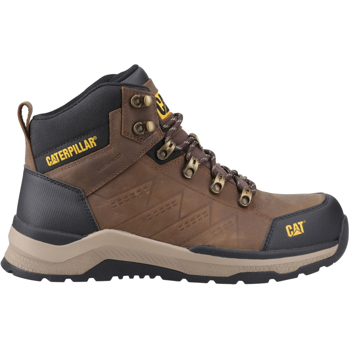 Inductor Leather Safety Boots Brown