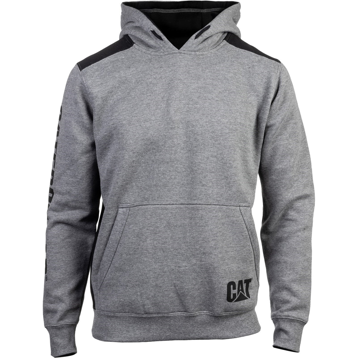Logo Panel Hooded Sweatshirt Dark Heather Grey