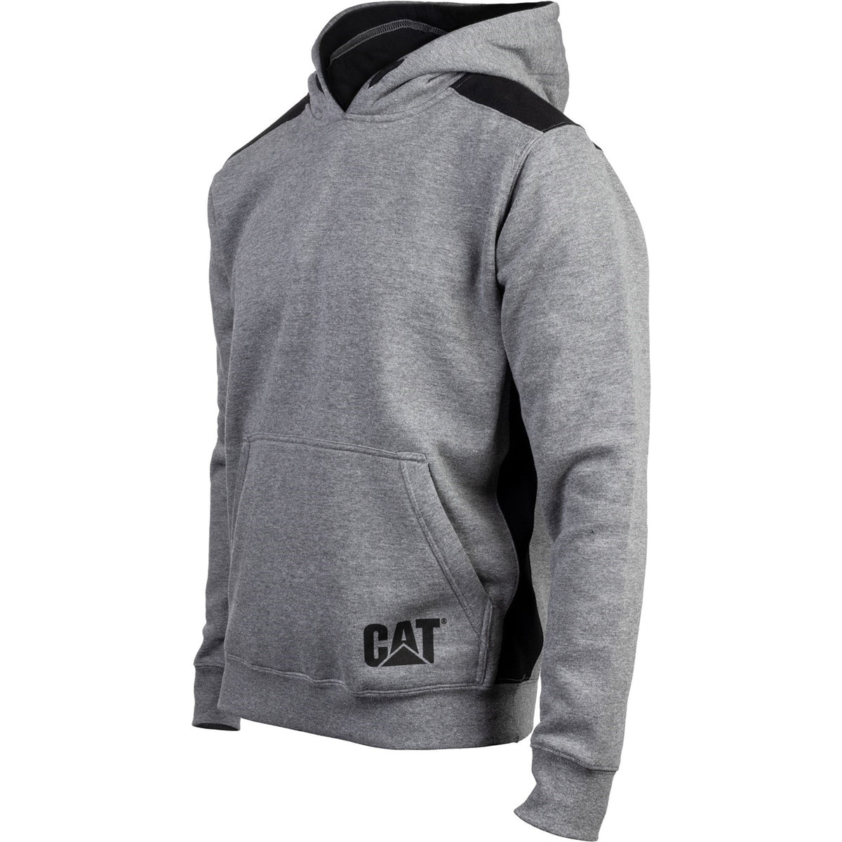 Logo Panel Hooded Sweatshirt Dark Heather Grey