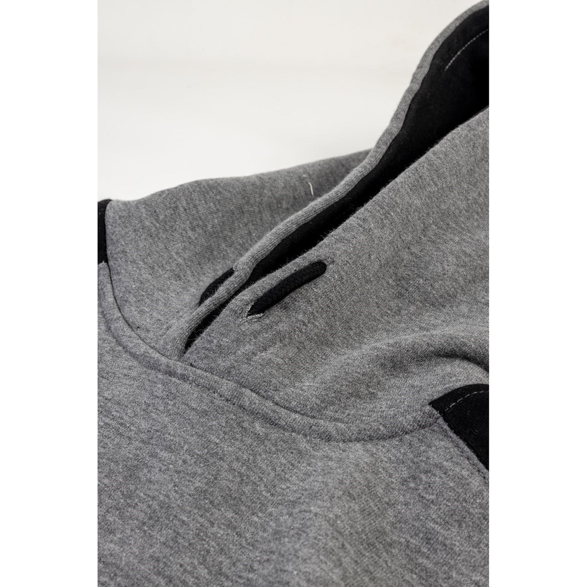 Logo Panel Hooded Sweatshirt Dark Heather Grey