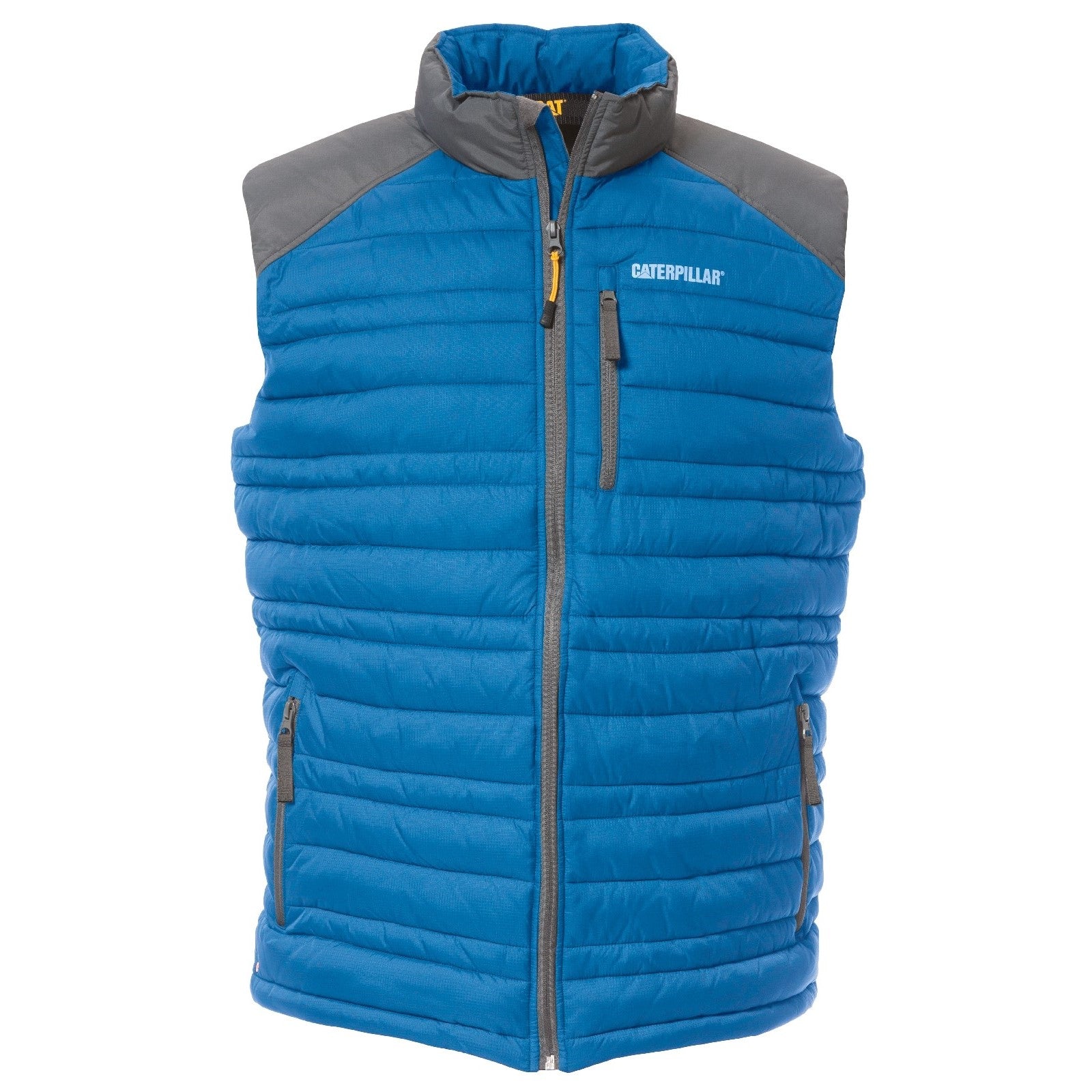 Mens Caterpillar Blue Defender Insulated Vest Shop Caterpillar UK