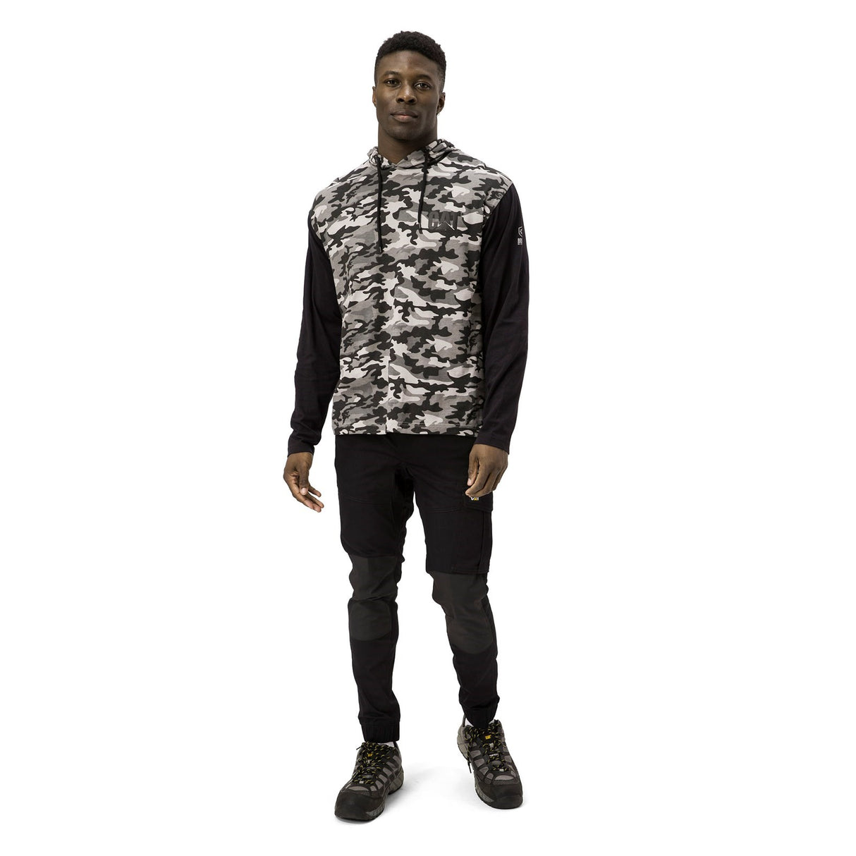 Hooded Long Sleeve Tee Stone Camo