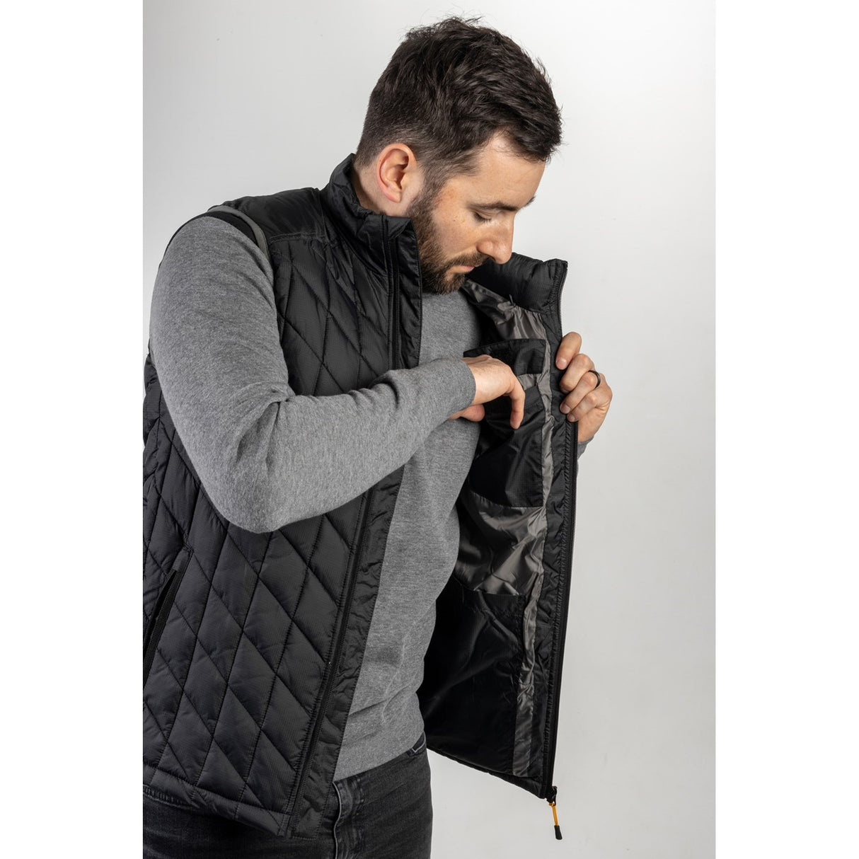 Insulated Vest Black Charcoal
