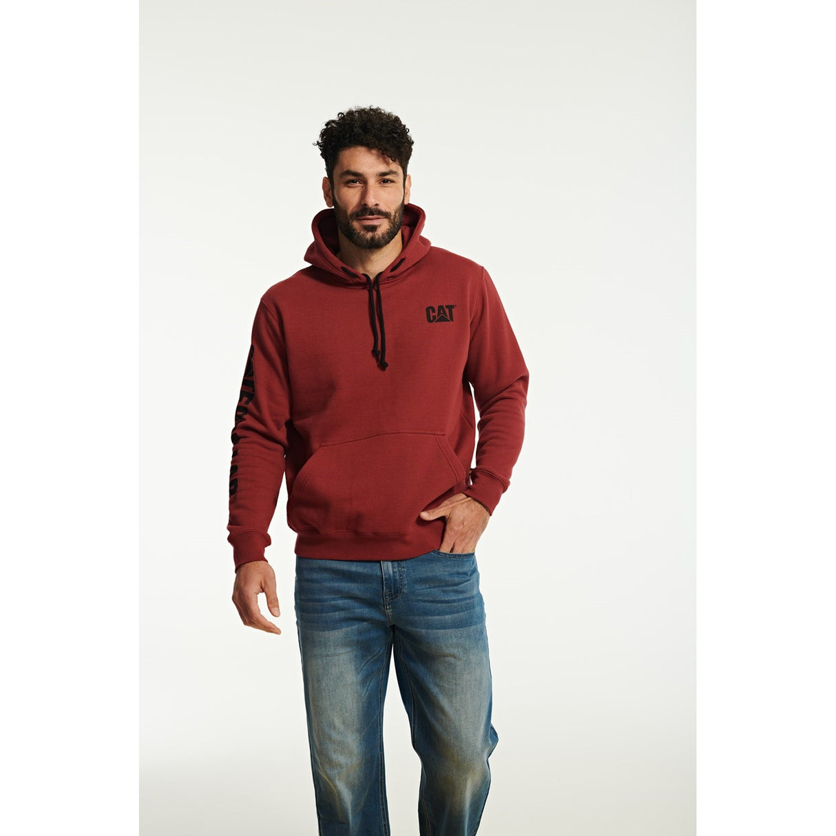 Trademark Banner Hooded Sweatshirt Brick