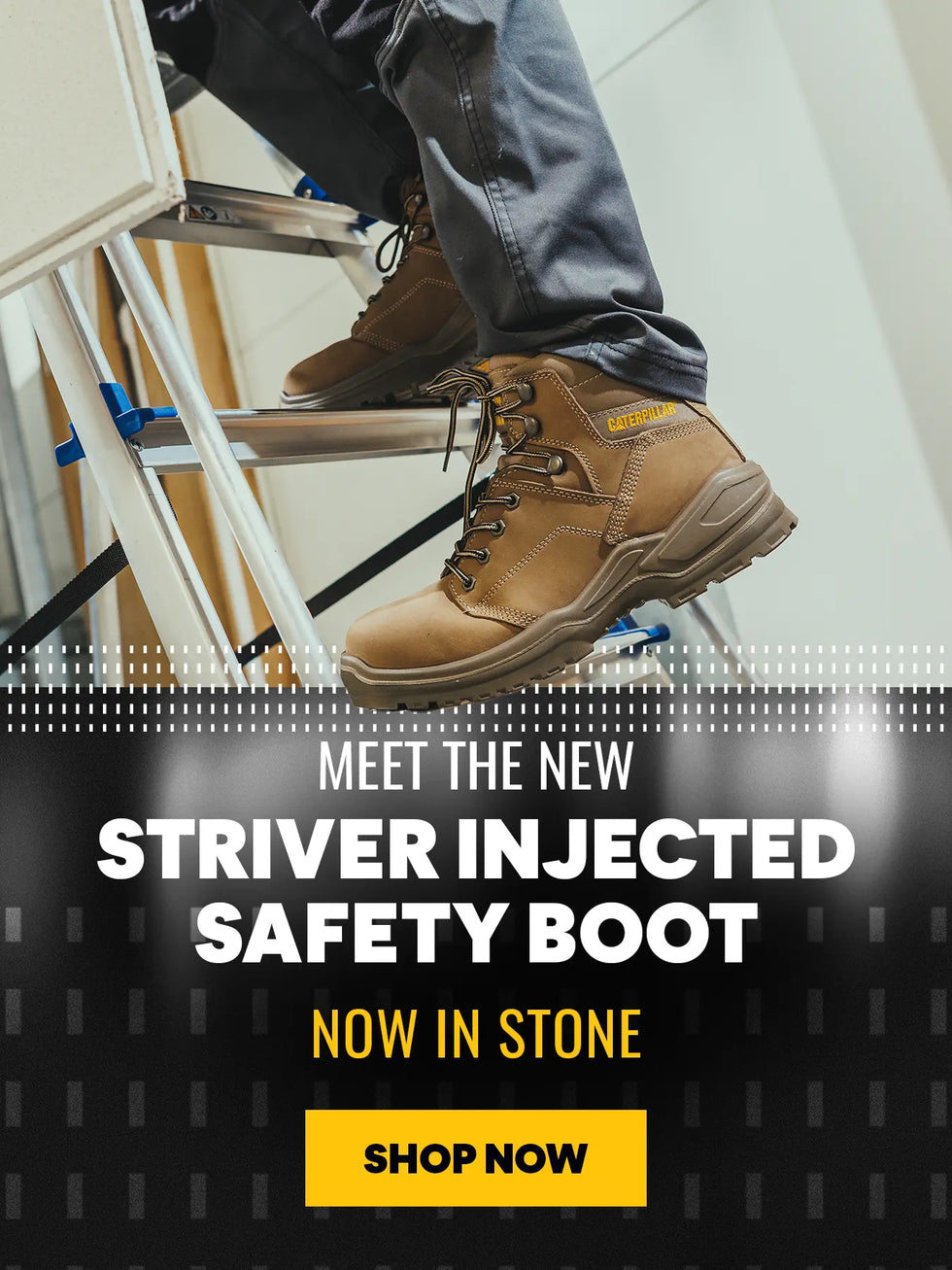 MEET THE NEW STRIVER INJECTED SAFETY BOOT NOW IN STONE. SHOP NOW