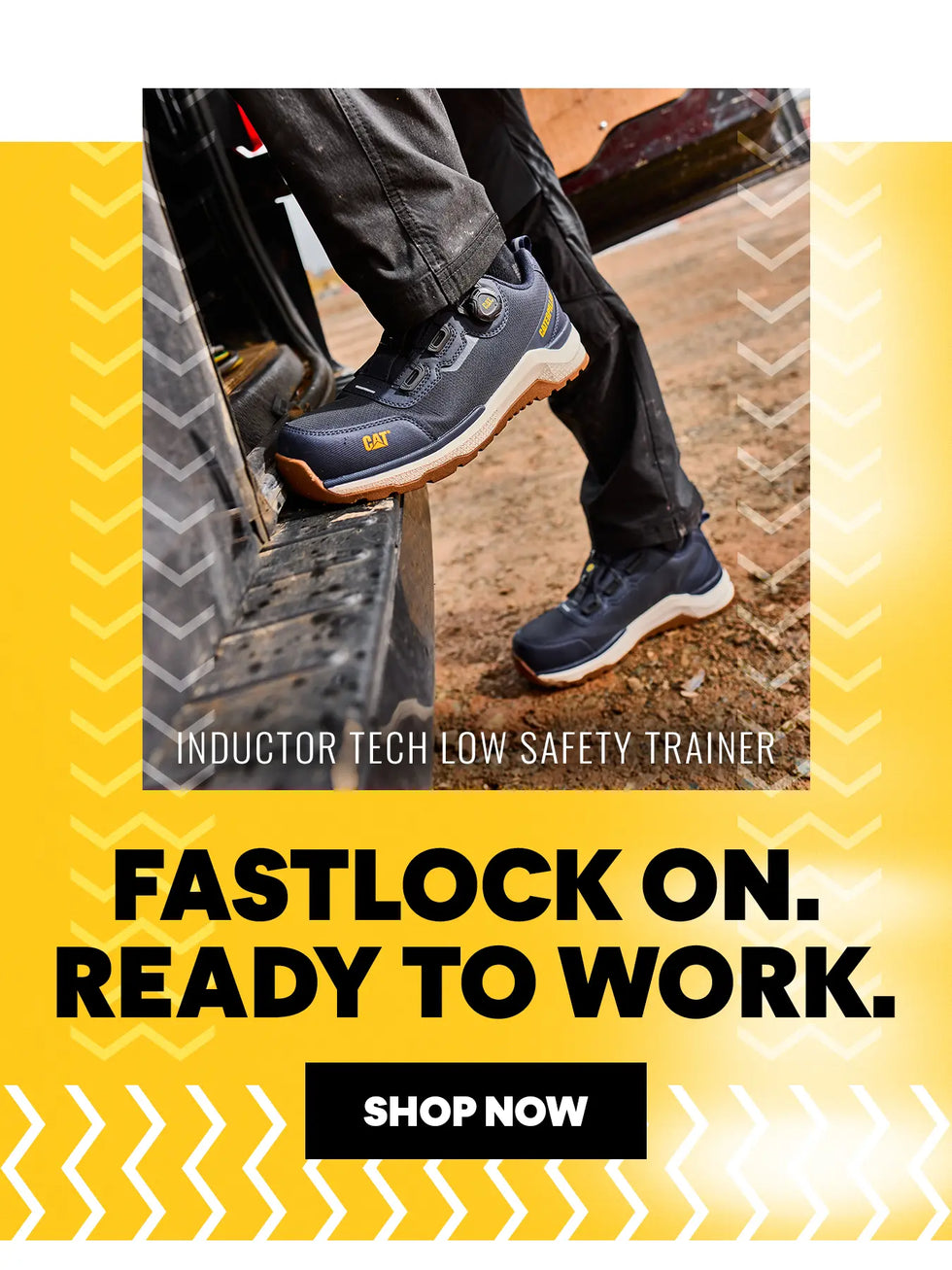INDUCTOR TECH LOW SAFETY TRAINER. FASTLOCK ON. READY TO WORK. SHOP NOW