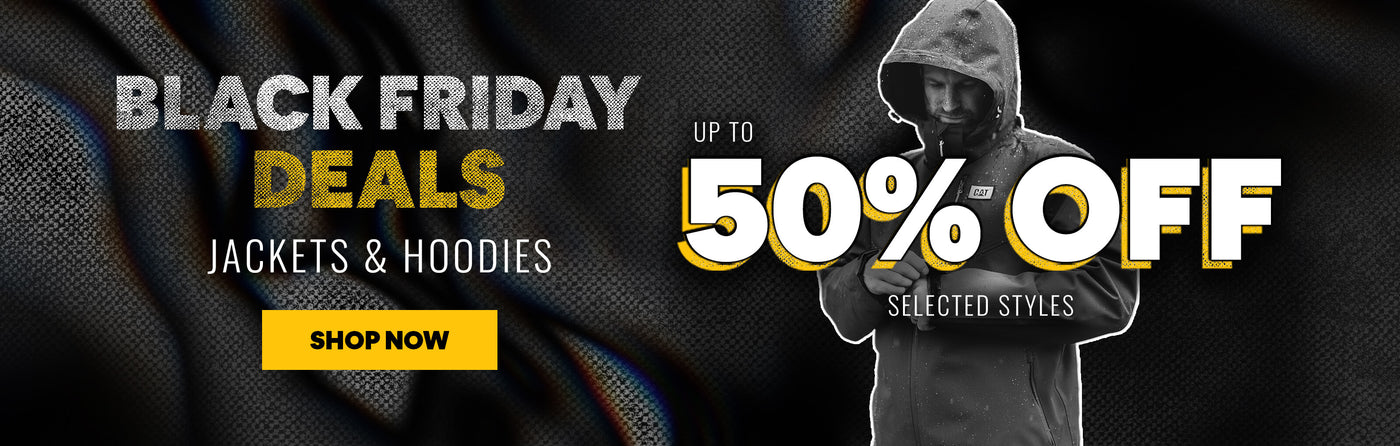 BLACK FRIDAY DEALS. JACKETS & HOODIES. UP TO 50% OFF SELECTED STYLES. SHOP NOW