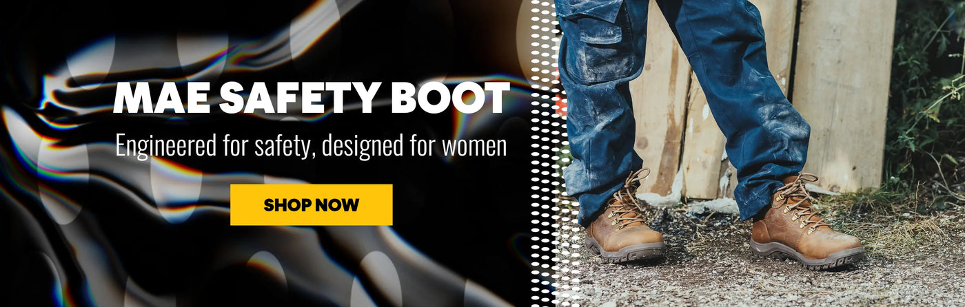 MAE SAFETY BOOT. Engineered for safety, designed for women. SHOP NOW