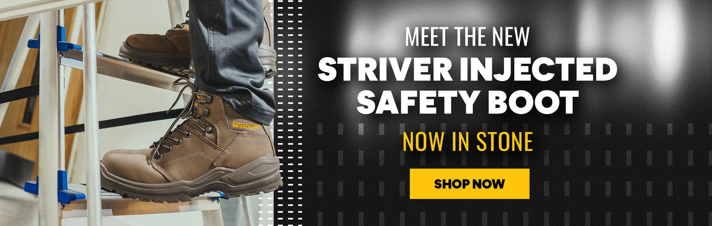 MEET THE NEW STRIVER INJECTED SAFETY BOOT NOW IN STONE. SHOP NOW