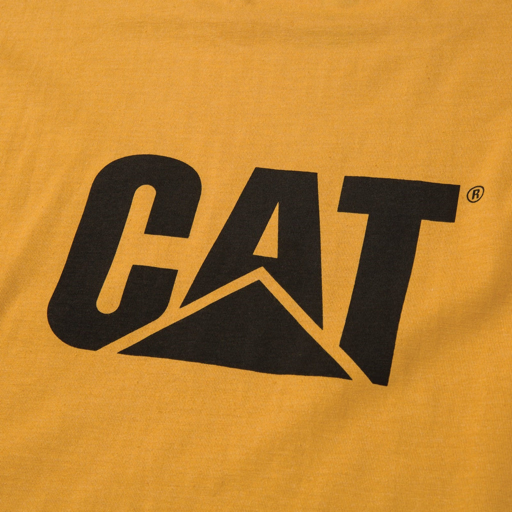 Mens Caterpillar Mustard Trademark Tee Shop Caterpillar UK