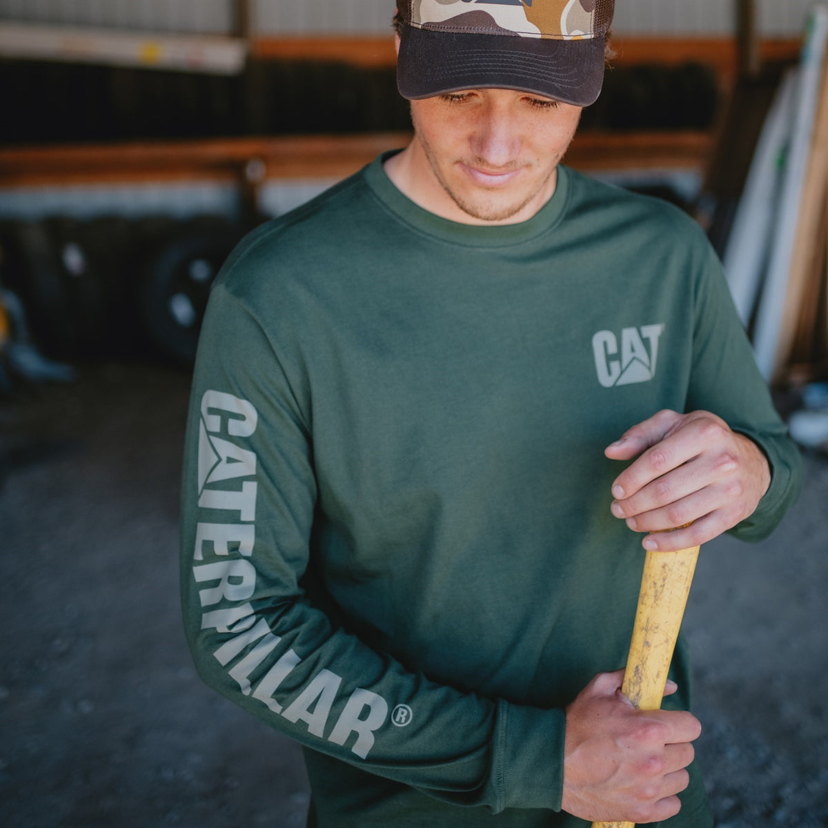 Trademark Banner Long Sleeve T-Shirt  Forest Green
