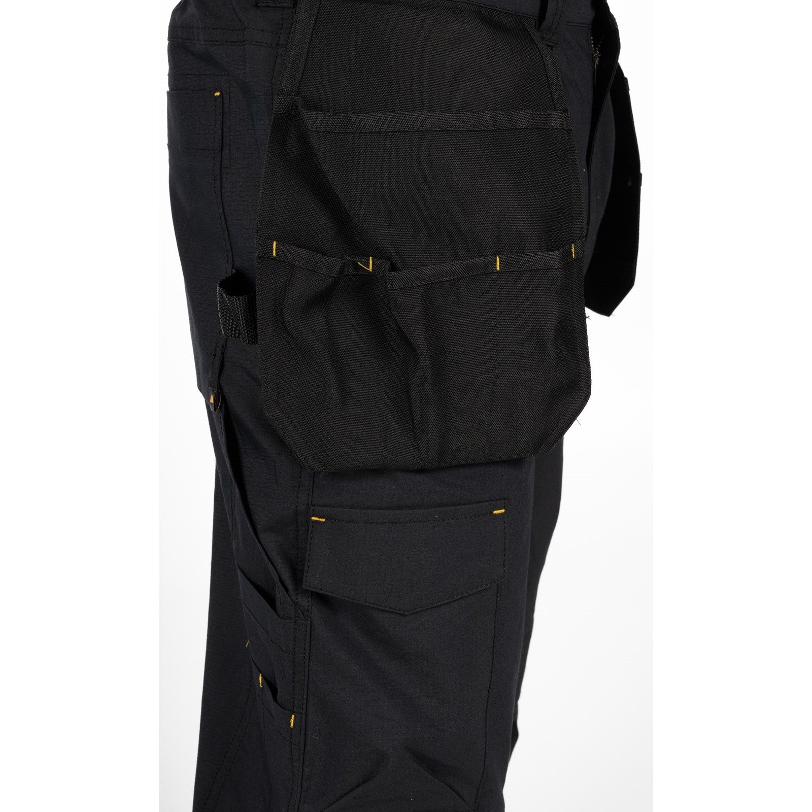 Black stretch trousers with pockets online