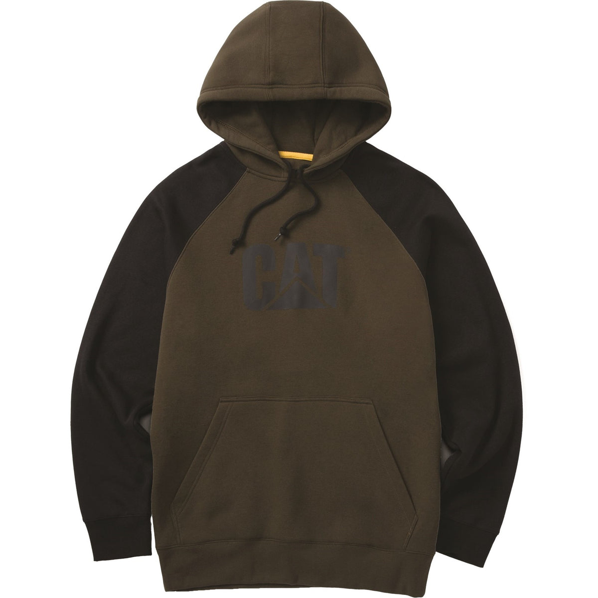 Raglan Hooded Sweatshirt Army Moss Black