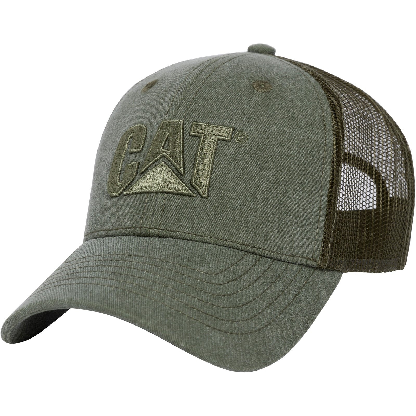Caterpillar Men's Trademark Flexfit Cap - Stretch Fit Baseball Hat