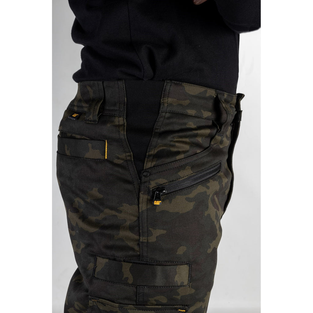 Mens Caterpillar Night Camo, 30" Leg Operator Flex Trousers Shop