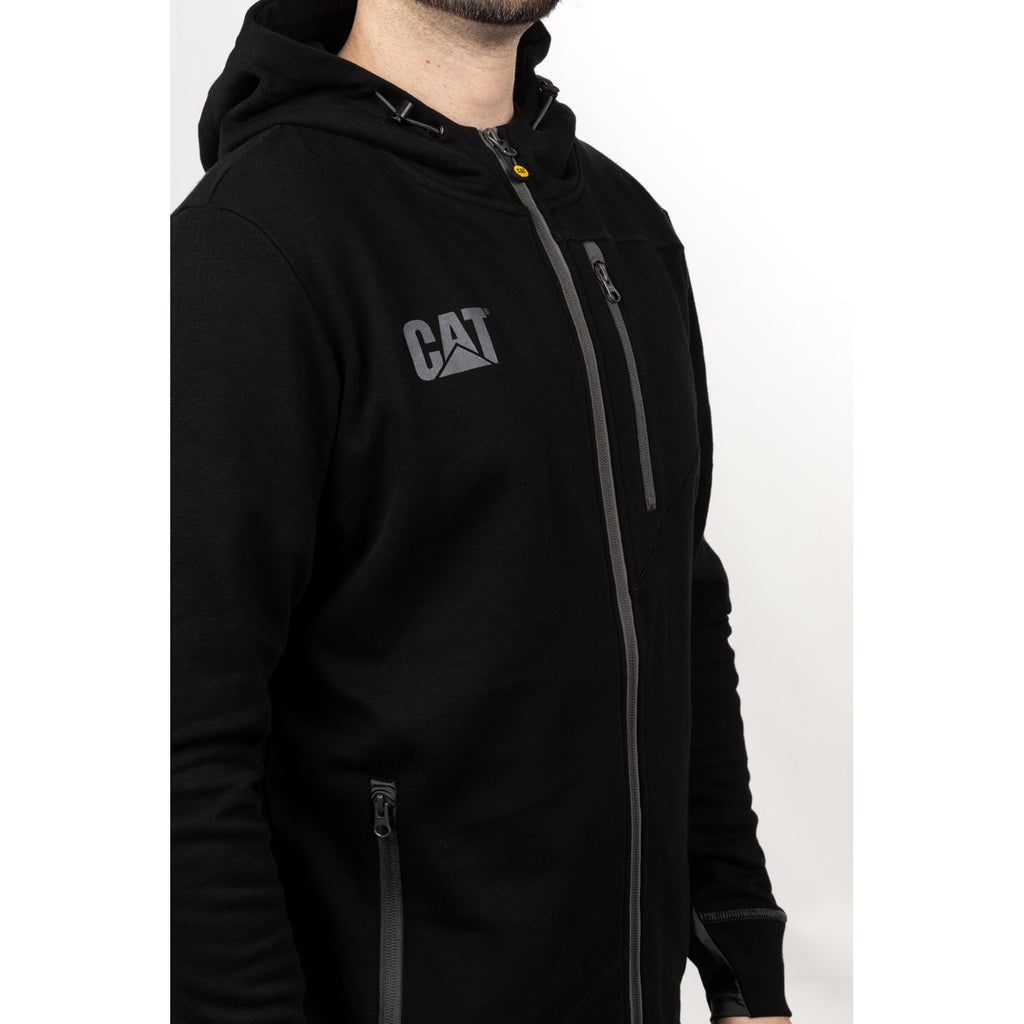 Mens Caterpillar Black H2O Zip Work Sweatshirt Shop Caterpillar UK