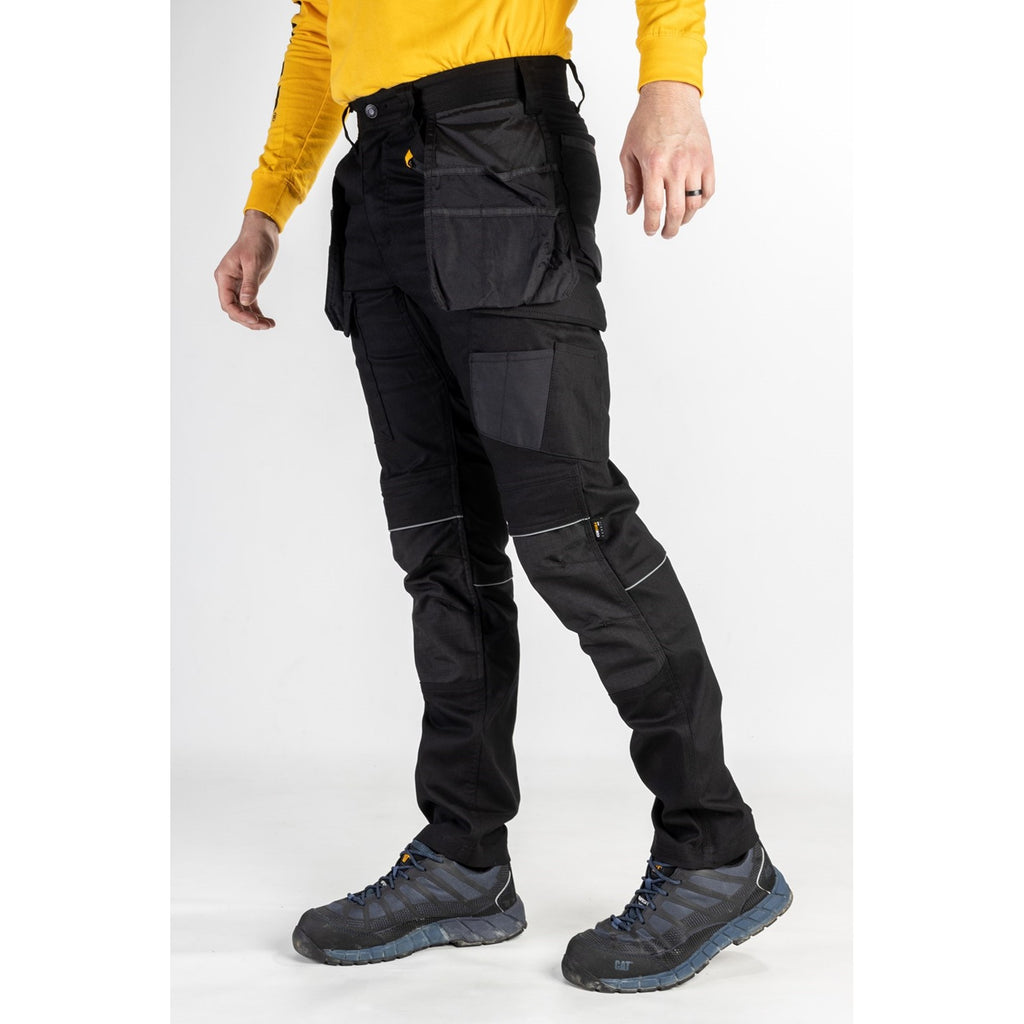 Mens Caterpillar BLACK-BLACK Stretch Pocket Trouser – Shop