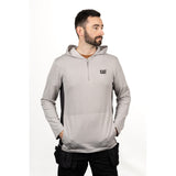 Coolmax Quarter Zip Hoodie  Heather Grey