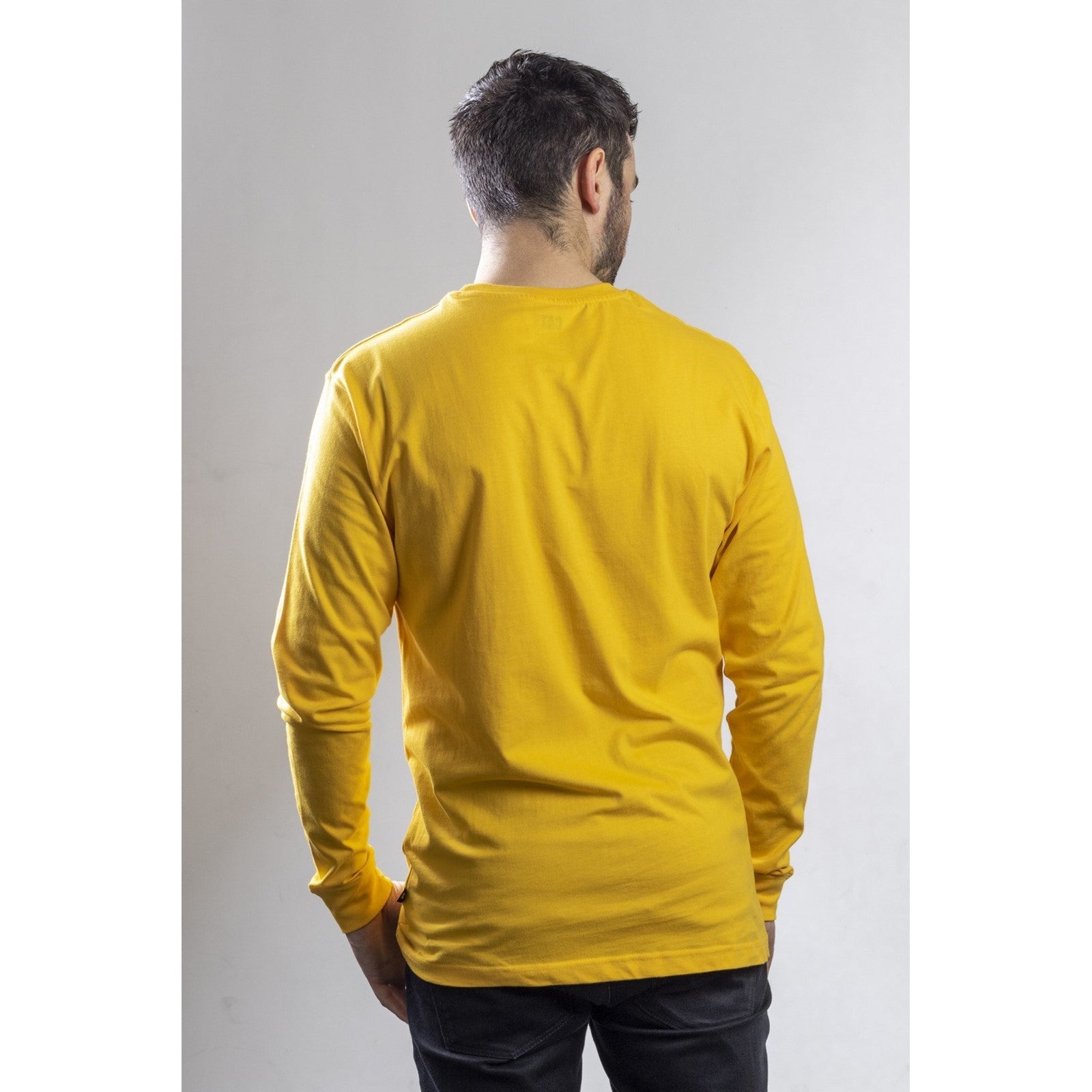 Mens yellow long sleeve t shirt deals
